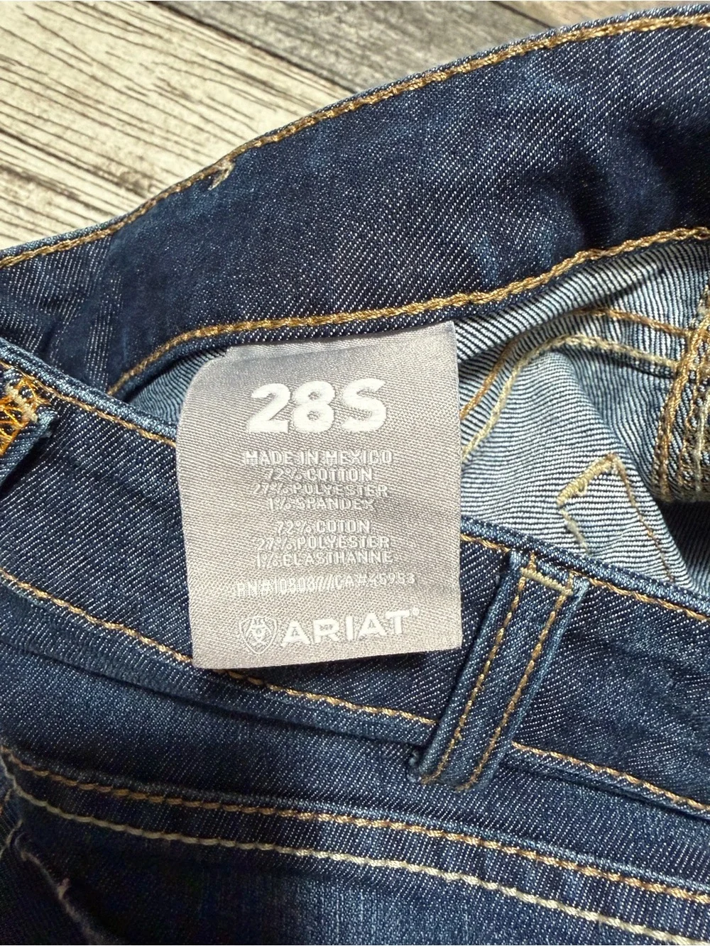 Ariat Rebar Mid Rise Boot Jeans Women’s 28S Blue Denim Stretch (Inseam 29)